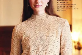 「针织图解」干净清爽的女士短袖衫，编织花样很漂亮图片