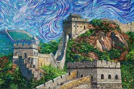 绘画美图赏：各国标志性建筑手绘图片