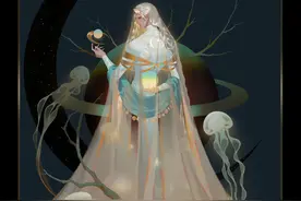 八大行星拟人版精美插画图集！看到地球的那张插画时，我心痛了图片