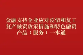 青岛金融支持企业“一本通”上线！助企业用足用好用活融资产品图片