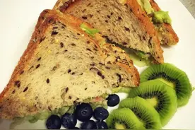 牛油果三明治--绿油油的【无油】低卡早餐图片