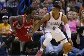 威少三双 哈登33+7+7火花遭驱逐 雷霆胜火箭图片