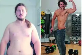 失恋是托马斯减肥动力，受到刺激后变身成健身型男图片