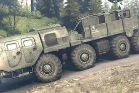 八轮重卡E7310 上山越野如履平地 旋转轮胎SpinTires视频封面