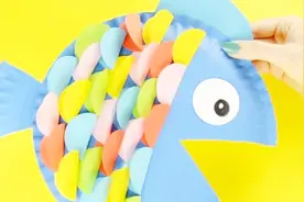 一次性塑料盘子制作可爱海鱼视频教程视频封面