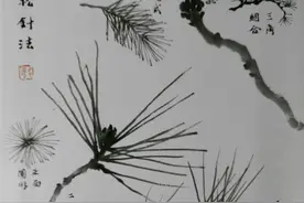 画松针要会组合，8种技巧全在这里，4分钟轻松搞定（视频+范例）图片