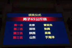 曹亚光勇夺2016中国男子武术散打65KG级冠图片