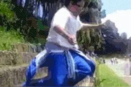 一组惊险的跑酷爆笑图图片