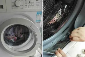 看过滚筒洗衣机的门封圈，你还想用它洗衣服吗？图片