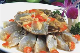 宁波凉菜“头牌”红膏炝蟹，《红楼梦》赞“螯封嫩玉”等“翻牌“图片