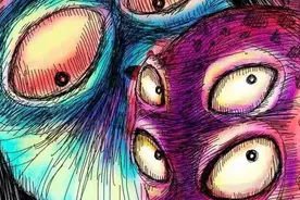 猎奇漫画《肉虫》，密集恐怖症者慎入图片
