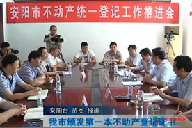 房产证“下岗” 安阳颁发第一本不动产登记证书图片