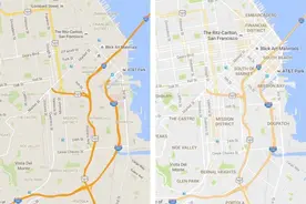 Google Maps更新：界面更简洁引入兴趣区域功能图片