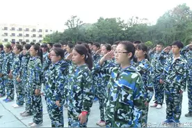 深圳观澜中学2016年新生军训图片