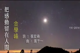 金学峰-把感动留在人间（大染坊 片尾曲），一人一首成名曲再致经典