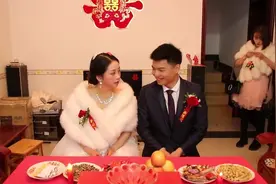 实拍：湖北农村婚礼，新郎新娘的颜值，也太高了吧视频封面