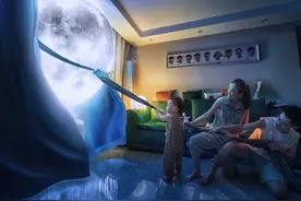 “特效爸爸”火了，创意大片记录亲子日常，网友直呼：太惊艳了图片