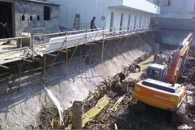 图集10-深基坑工程施工照片-喷锚支护土钉墙支护图片