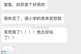 小学生安慰失恋的姐姐，笑死我了！他太好玩了图片