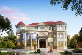 湖南浏阳出了个牛人，回村建城堡别墅，光主体就花了95万，了不起图片