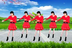 广场舞《火苗》16步附口令教学，辽阔草原美，格格演唱视频封面