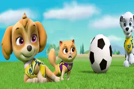 汪汪队立大功 毛毛和阿奇路边跳舞为莱德队长加油喝彩视频封面