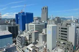 广岛在第二次世界大战曾受美国原子弹的破坏，在1958年重建图片