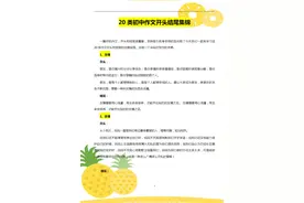 初中语文：20类高频考点作文开头结尾整理，打印收藏，考试用得着图片