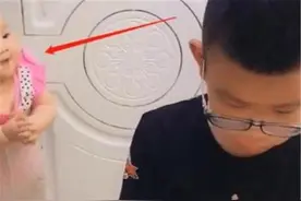 鬼才舅舅带外甥女火了，“封印”孩子只为打游戏，网友：太危险了图片