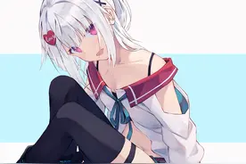 一波二次元的白发小姐姐，白发控的可以看看。图片