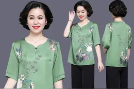 说真的！60后妈妈穿“贵妇衫”，高级显嫩又体面，确实美的没话说图片