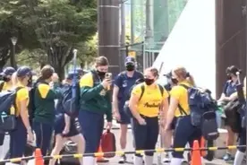 日本东京奥运会首支海外参赛队进行首场训练图片