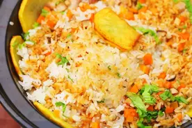 双色锅巴饭，升糖指数低又美味~血糖高、减肥的别错过图片