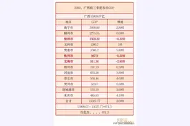 2020年前三季度广西14地市GDP数据及排名全出炉图片