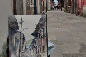 东钱湖韩岭老街，作画写生有情调，能感受古村韵味，就是游客太多图片