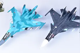 测评令人眼前一亮的苏-34合金成品模型图片