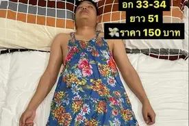 菲律宾女子脑洞大开，把熟睡的老公当模特，给他穿上女装拍照图片