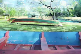 用PS调出二次元风格水彩动漫风景图片