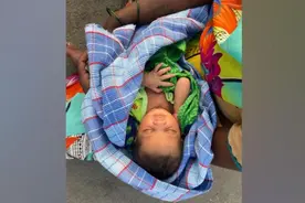 印度孕妇封锁期间步行160公里回家 途中生下孩子后只休息了2小时图片