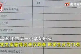 小学回应统计“领导子女”“家长有犯罪前科的学生”：班主任做法欠妥，已处分图片