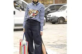 小脚裤已成过去式，今年流行的是“凉腿裤”，怎么穿都好看！图片