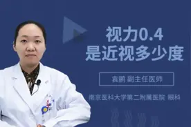 视力0.4是近视多少度视频封面