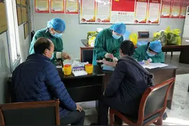 中煤三建二十九工程处古城项目部组织返岗职工进行专项体检图片