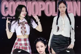 台上的Jennie：短裙短短短&台下的煎妮：长裙长长长长......图片