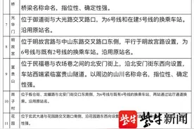 南京地铁6号线、S6 宁句城际线车站站名定了图片