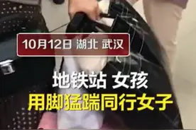 因上错地铁女孩脚踹妈妈？爆料者：路人劝阻，女孩还直接动手打人图片