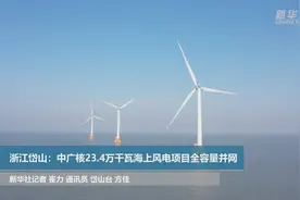 浙江舟山：中广核岱山岛23.4万千瓦海上风电项目全容量并网视频封面