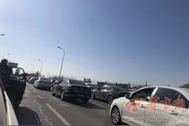 大年初五渭河城市运动公园游客多 河堤路堵成“停车场”图片