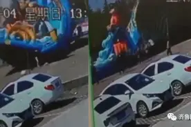痛心！枣庄一充气城堡被风吹翻，两岁女童摔落身亡图片