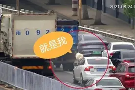 萨摩耶在长沙东二环“散步”致拥堵，遇交警秒变萌宠图片